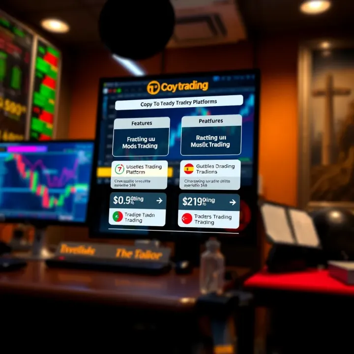 Graphical representation of copy trading platforms comparing features and benefits for investors