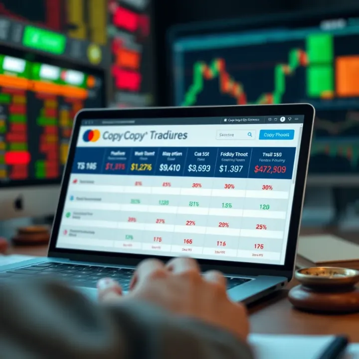 Comparison chart of top copy trading software with features and benefits