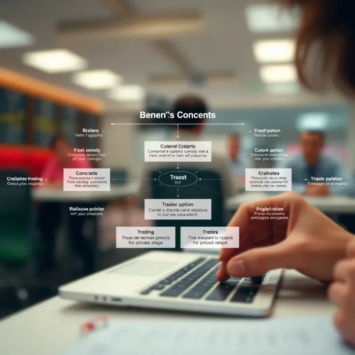 Diagram illustrating basic binary options concepts and trading strategies
