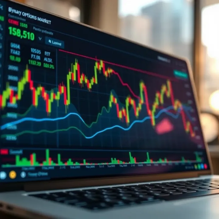 Binary Options Market Performance Analysis Graph showing performance trends and analysis in binary options market