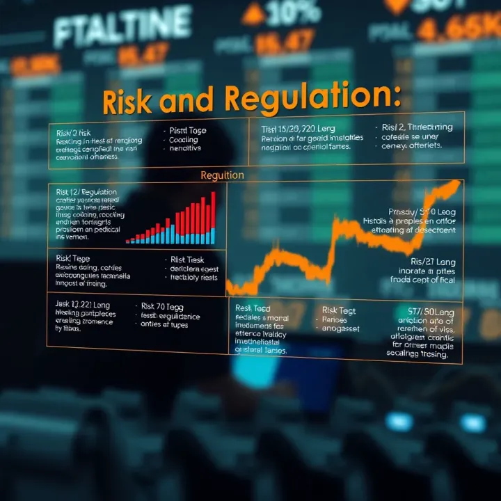 Risk and Regulation Overview in Binary Options Trading Conceptual graphic depicting risk and regulation aspects in financial investments
