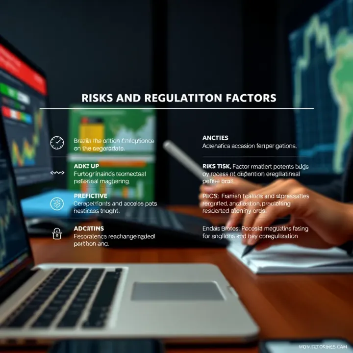 Graphic showing the main risks and regulatory considerations in the Brazilian binary options market