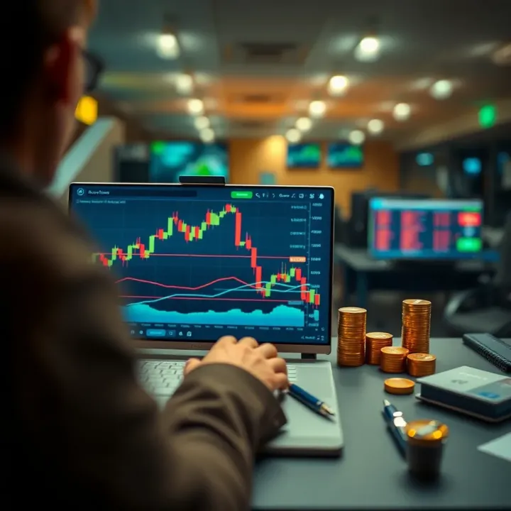 Visual representation of risks and rewards in binary options investment