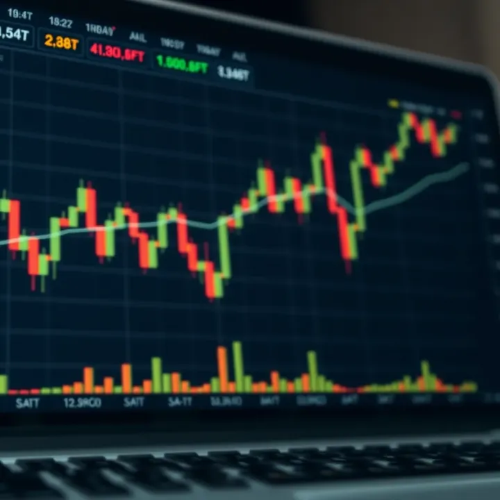 Binary options trading chart displaying market trends and investment strategies