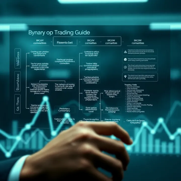 Flowchart illustrating binary options trading concepts and strategies