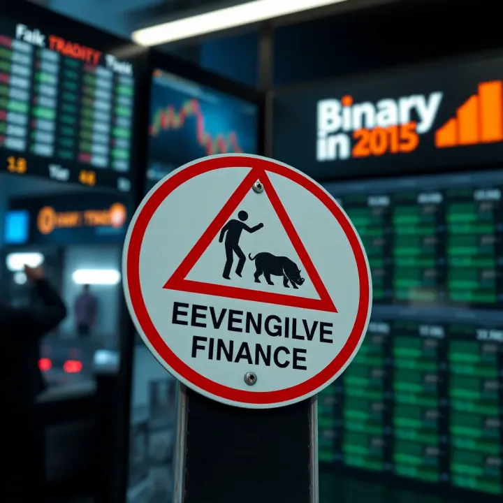 Risks and Fraud Prevention in Binary Options Trading Warning sign symbolizing risks and fraud in binary options trading