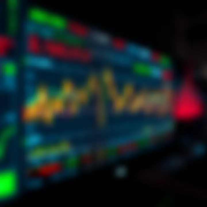 Illustration of a digital interface displaying automated trading signals for binary options