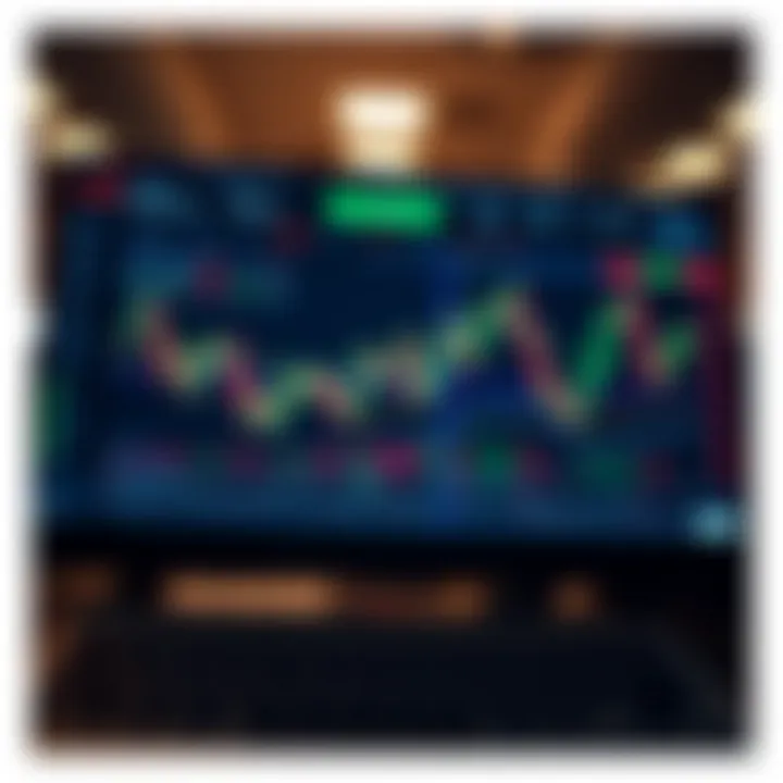 Day trading platform interface displaying real-time charts and market data