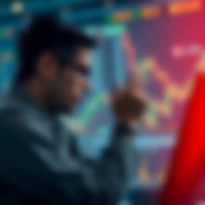Conceptual illustration of risk management and emotional control in trading