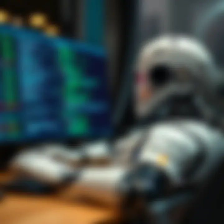 Visual representation of coding and strategy development for binary options trading automation