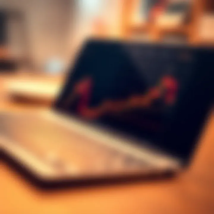 Graph illustrating the rise and fall of binary options trading values over time