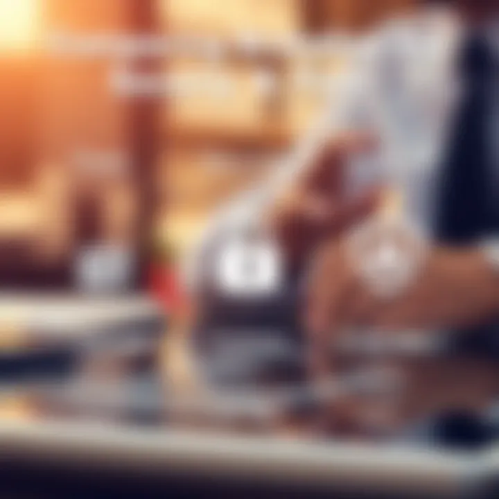 Visual comparison of brokerage fees and security elements with icons representing cost, customer support, and safety measures