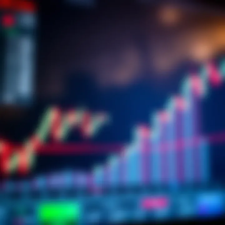 Chart displaying bullish engulfing candlestick pattern signaling upward price reversal