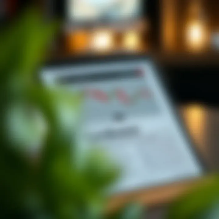 Open PDF guide on digital device showing candlestick analysis and trading tips