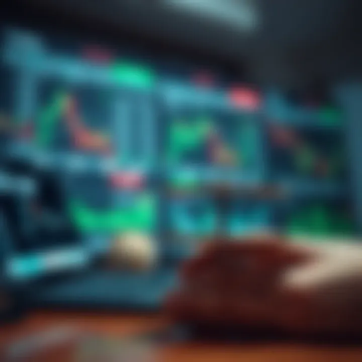 Risk Management and Psychological Balance in Trading Conceptual graphic illustrating risk management strategies and psychological balance in trading