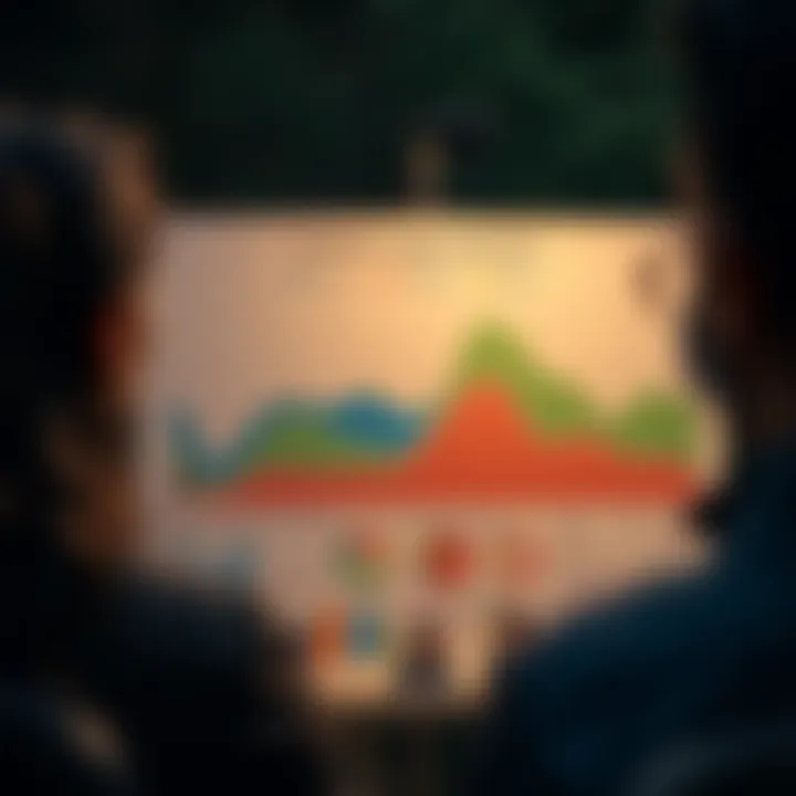 Competitive landscape chart comparing key business competitors and target audience segments