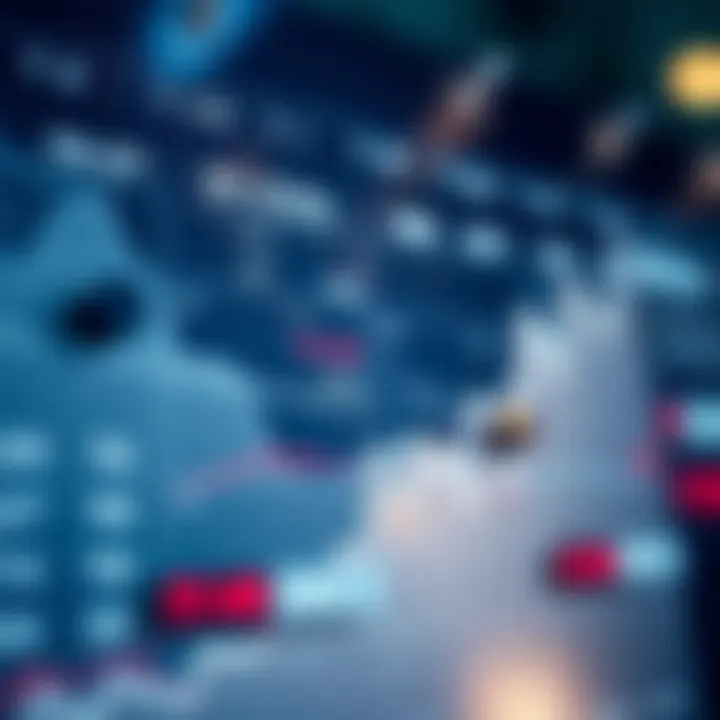 Calendar interface showing key economic events and indicators scheduled throughout the year