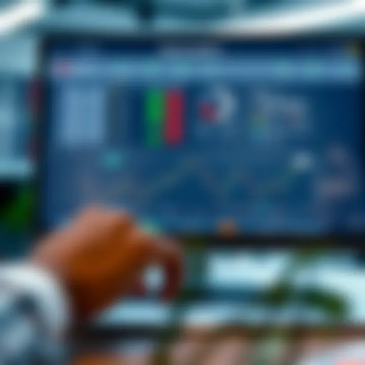 Diagram showing key elements of binary options trading platform interface