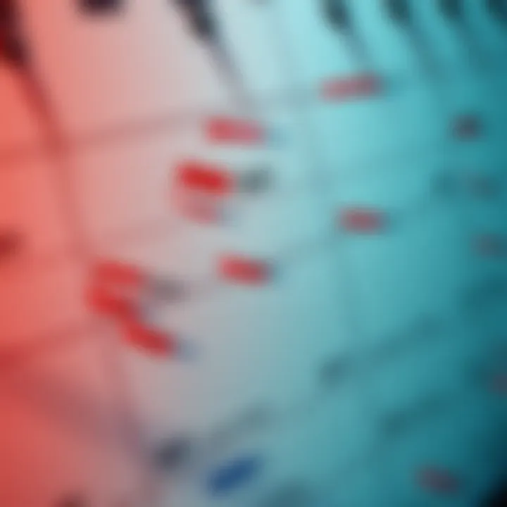 Calendar with marked important economic dates and events