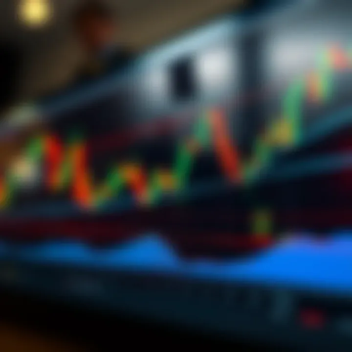 Illustration of candlestick charts representing price action in financial markets