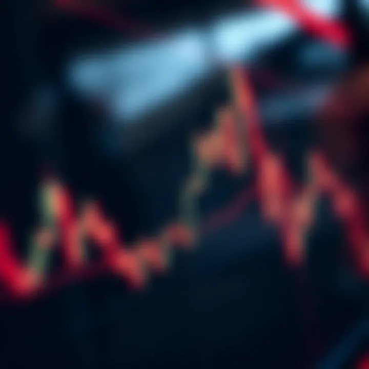 Graph showing cryptocurrency price fluctuations during day trading sessions