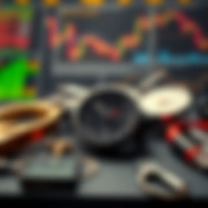 Illustration of common tools used in short-term financial trading