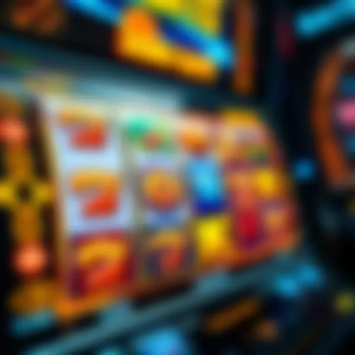 Online slot machine interface showing vibrant reels and symbols in demo mode