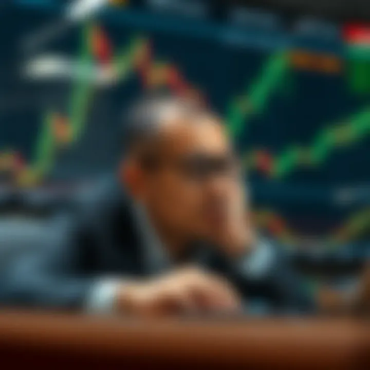 Risk Management and Emotional Control in Forex Day Trading Conceptual illustration of risk management and emotional control in day trading
