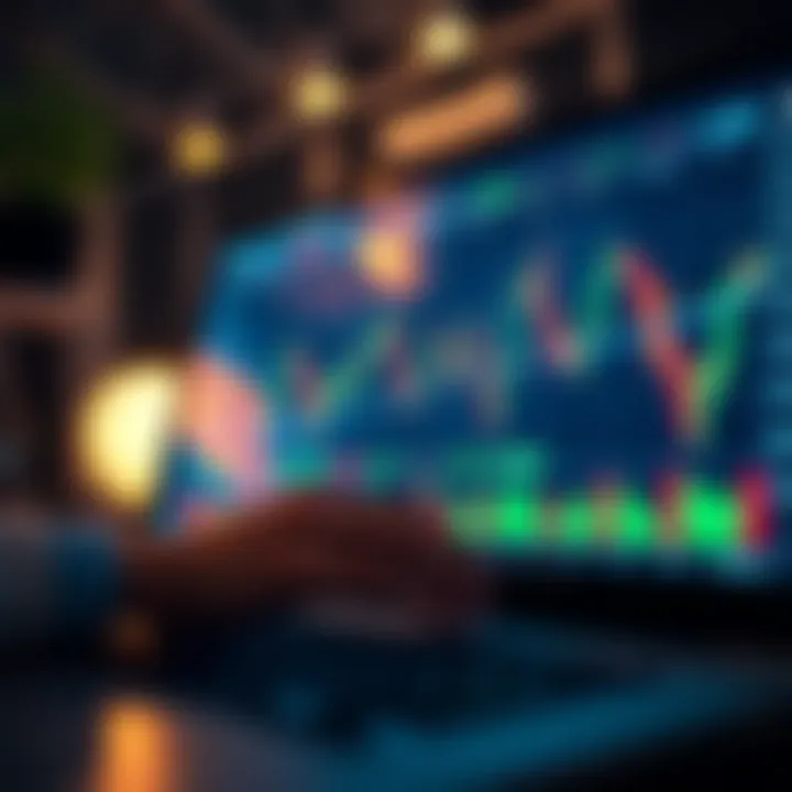 Analyzing Currency Trading Trends and Financial Data in Forex Graph showing financial data and currency trading trends on a digital platform