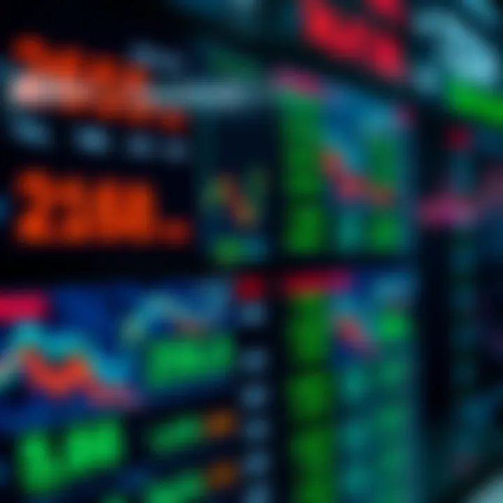 Overview of Forex Market Currency Exchange Rates Global currency exchange rates displayed on digital screens representing the Forex market
