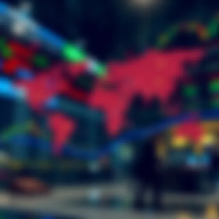 Illustration showing global currency exchange with interconnected world currencies
