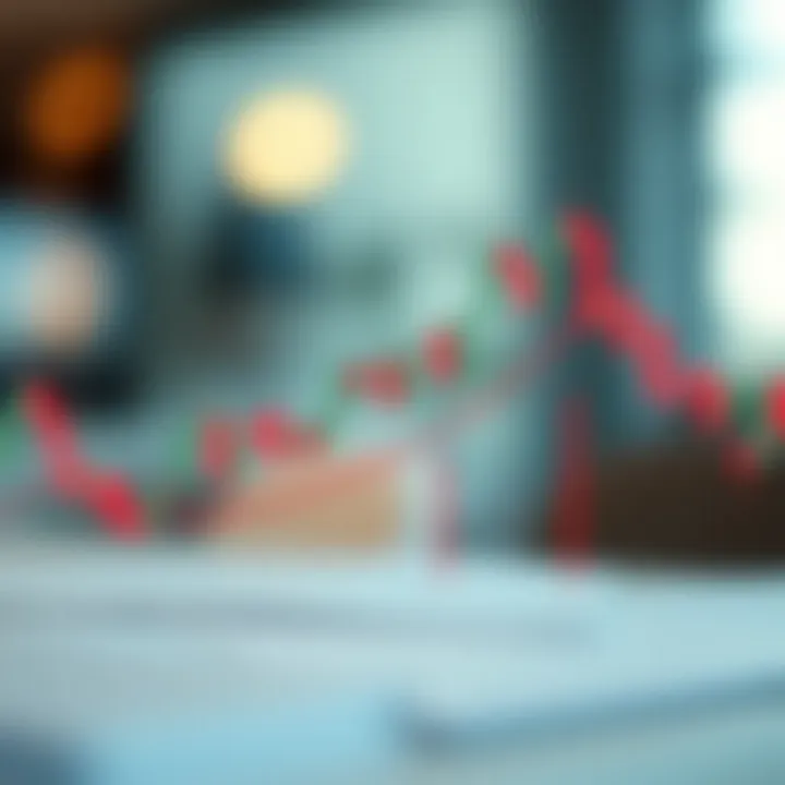 Diagram illustrating bearish candlestick pattern indicating downward trend