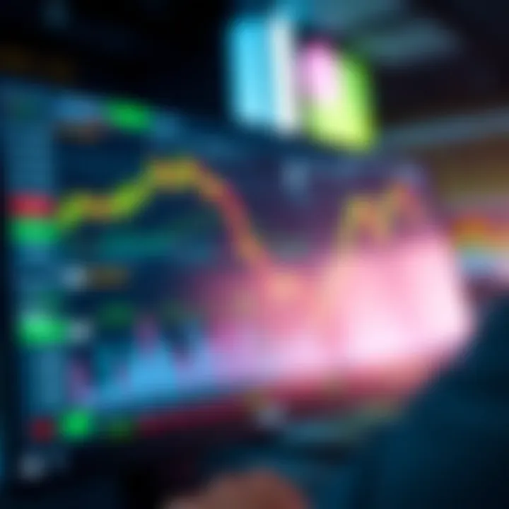 User interface of a day trading platform showing real-time stock charts and analytical tools