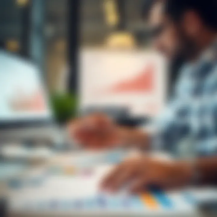 Person using charts and graphs to make informed business decisions