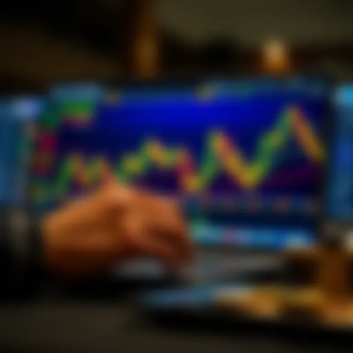 Conceptual illustration of investment strategies and risk management in binary options