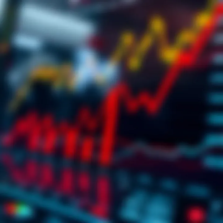 Graph showing market trends and data analysis for business growth