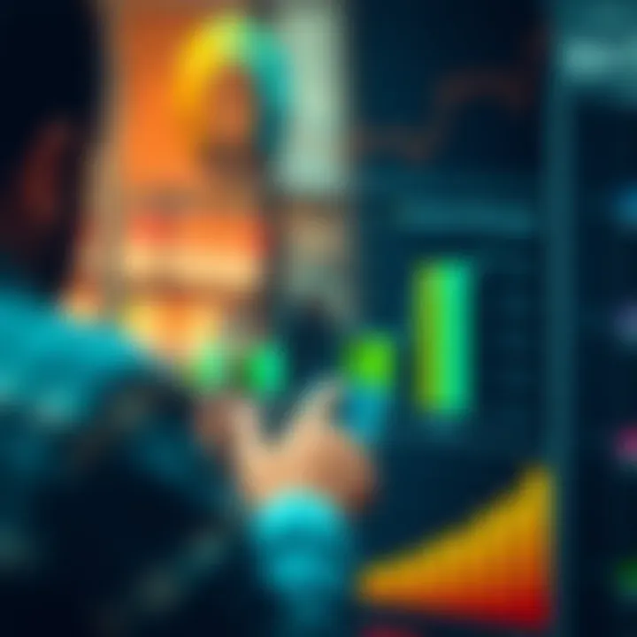 Graph showcasing market segmentation based on consumer behavior and preferences