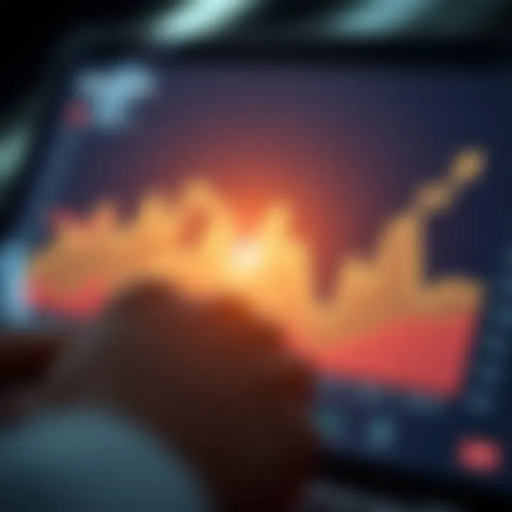 Graph illustrating market trends and consumer behavior patterns