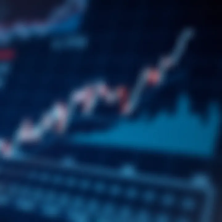 Graph depicting market trends and data analysis