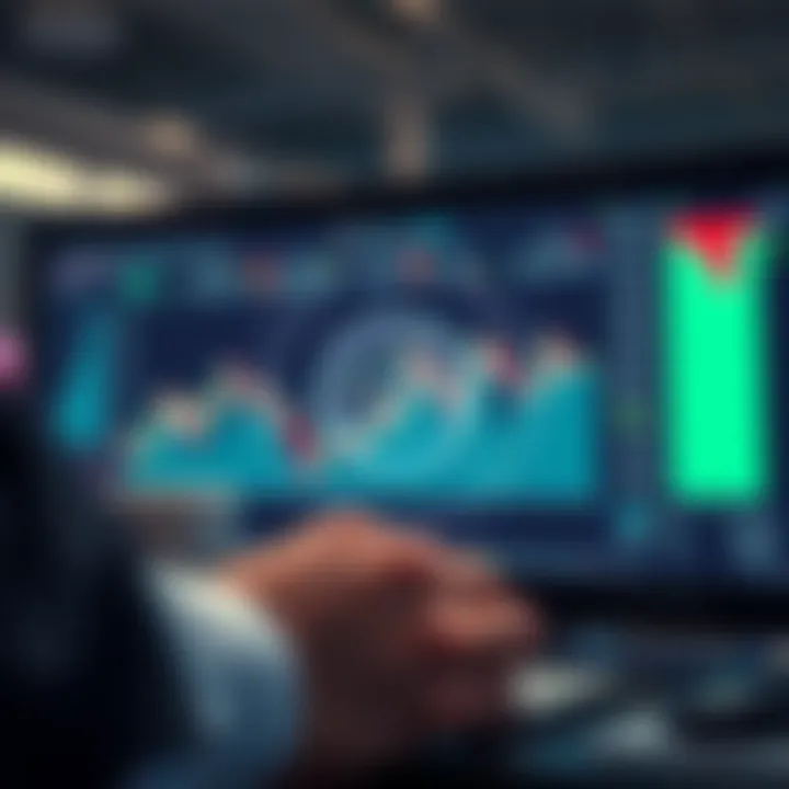 Conceptual diagram showing risk management and strategy planning in financial trading