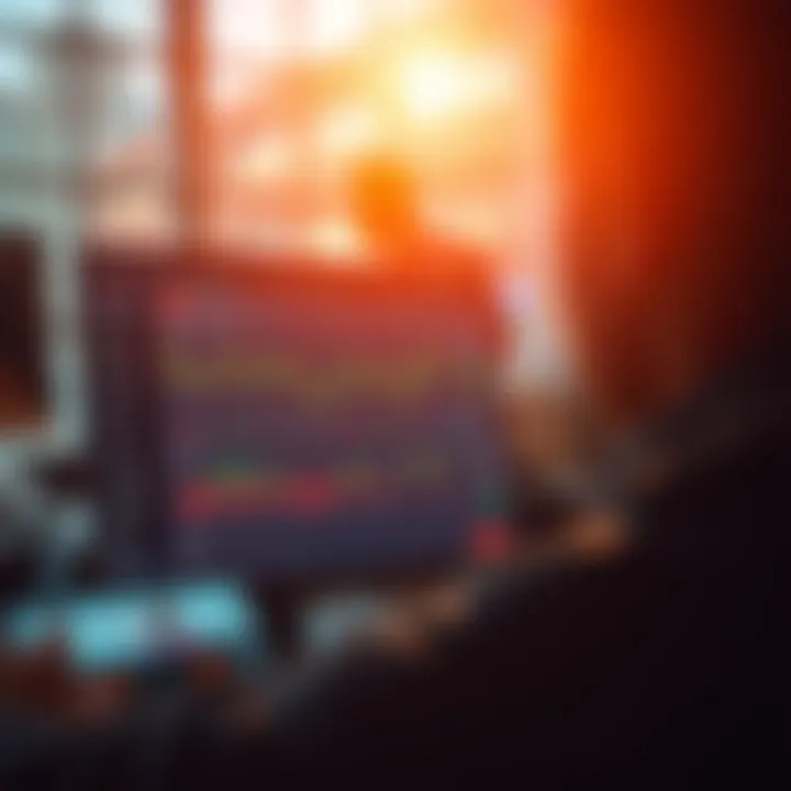 Dashboard showing live copy trading activities with graphs and trader profiles