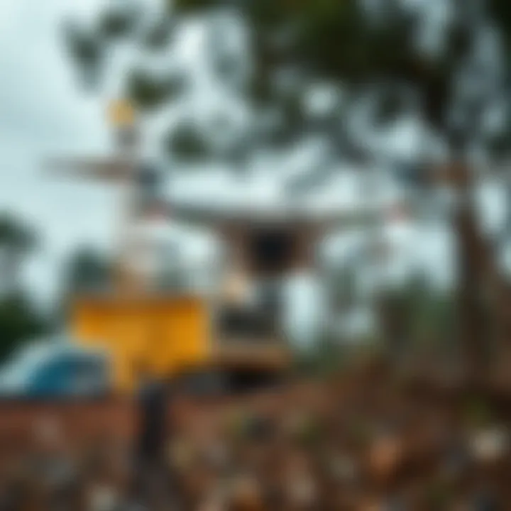 Utilizing Technology for Effective Disaster Risk Mitigation Advanced technologies like drones and monitoring systems used to detect and mitigate disaster threats