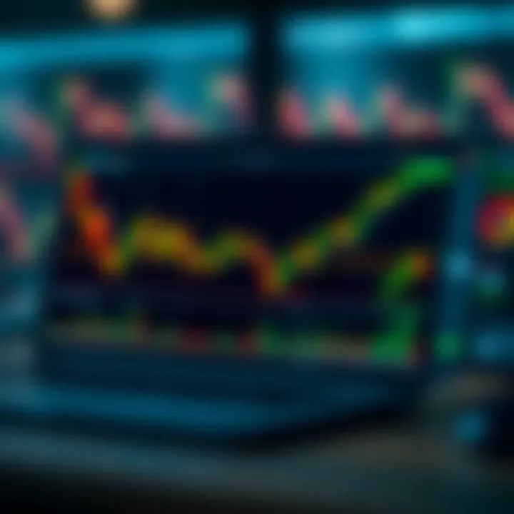 Basic Concept of Binary Options Trading Illustration showing the basic concept of binary options trading with financial charts and decision points