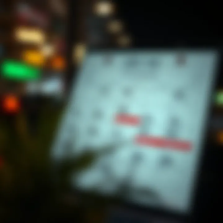 Calendar highlighting key economic events influencing financial markets