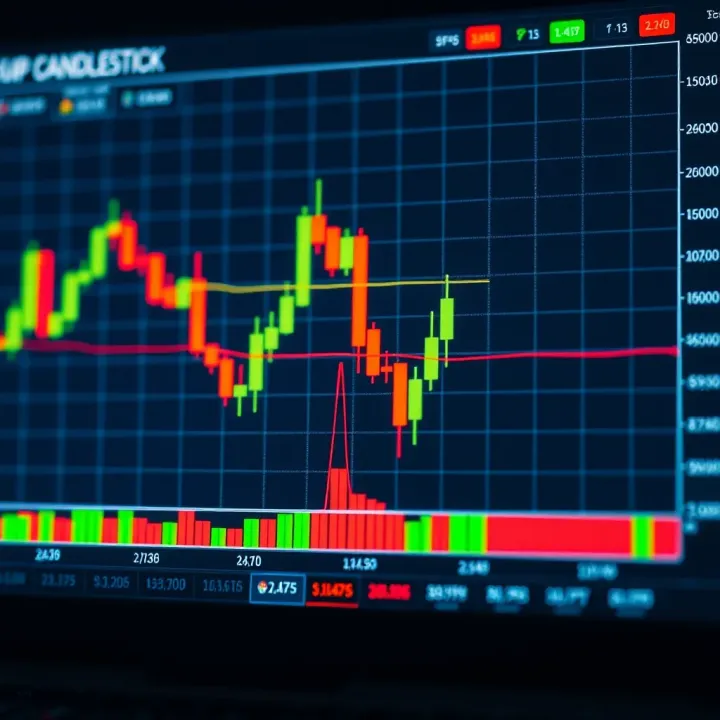 Technical analysis chart highlighting bullish and bearish candlestick formations