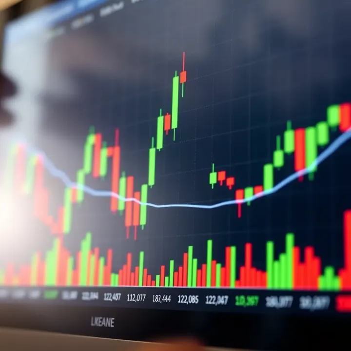 Chart displaying bullish and bearish candlestick patterns used in binary options trading