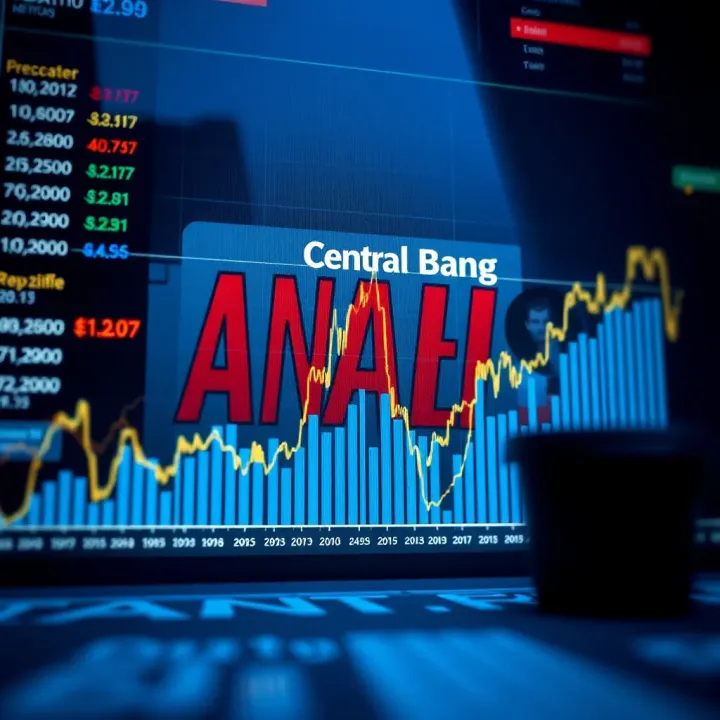 Graph showing central bank decisions influencing investment trends