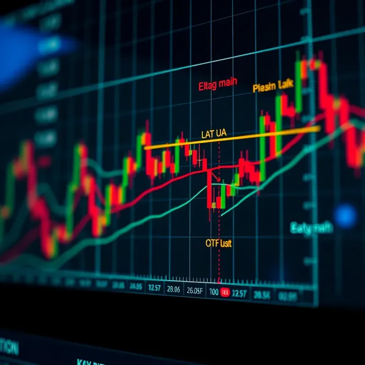 Graph displaying key trading zones and price action patterns for decision making