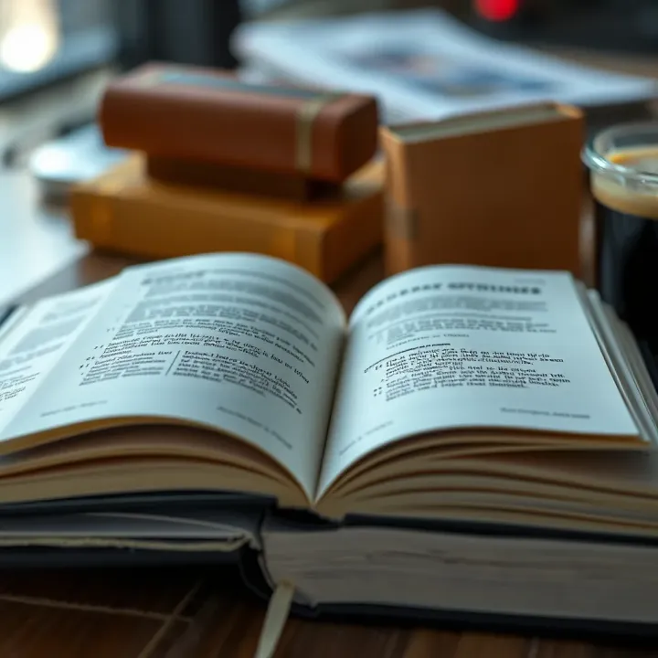Understanding Binary Options and Associated Risks Open book displaying detailed information about binary options and investment risks