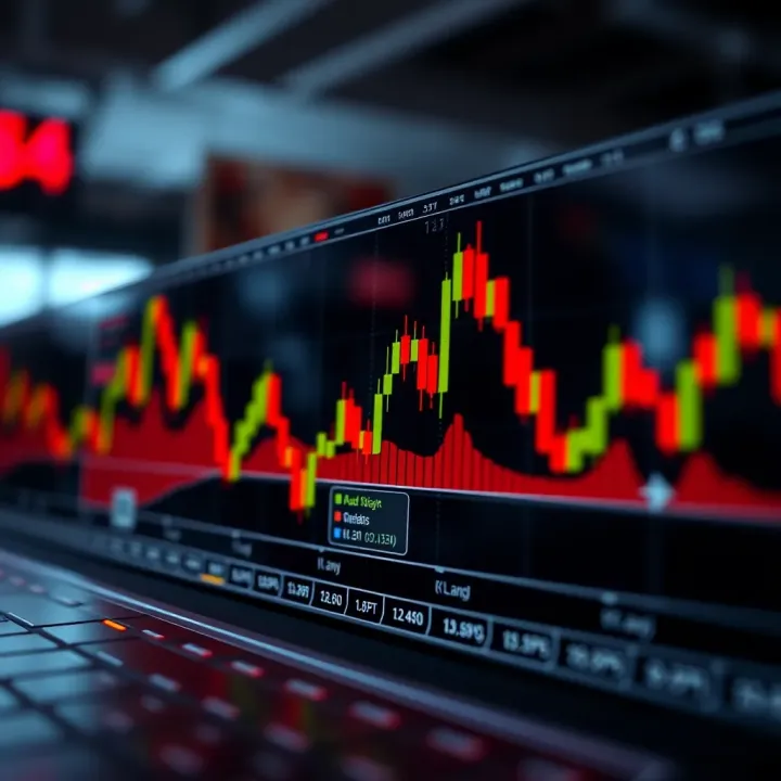 Visual representation of candlestick pattern identification and interpretation for trading decisions